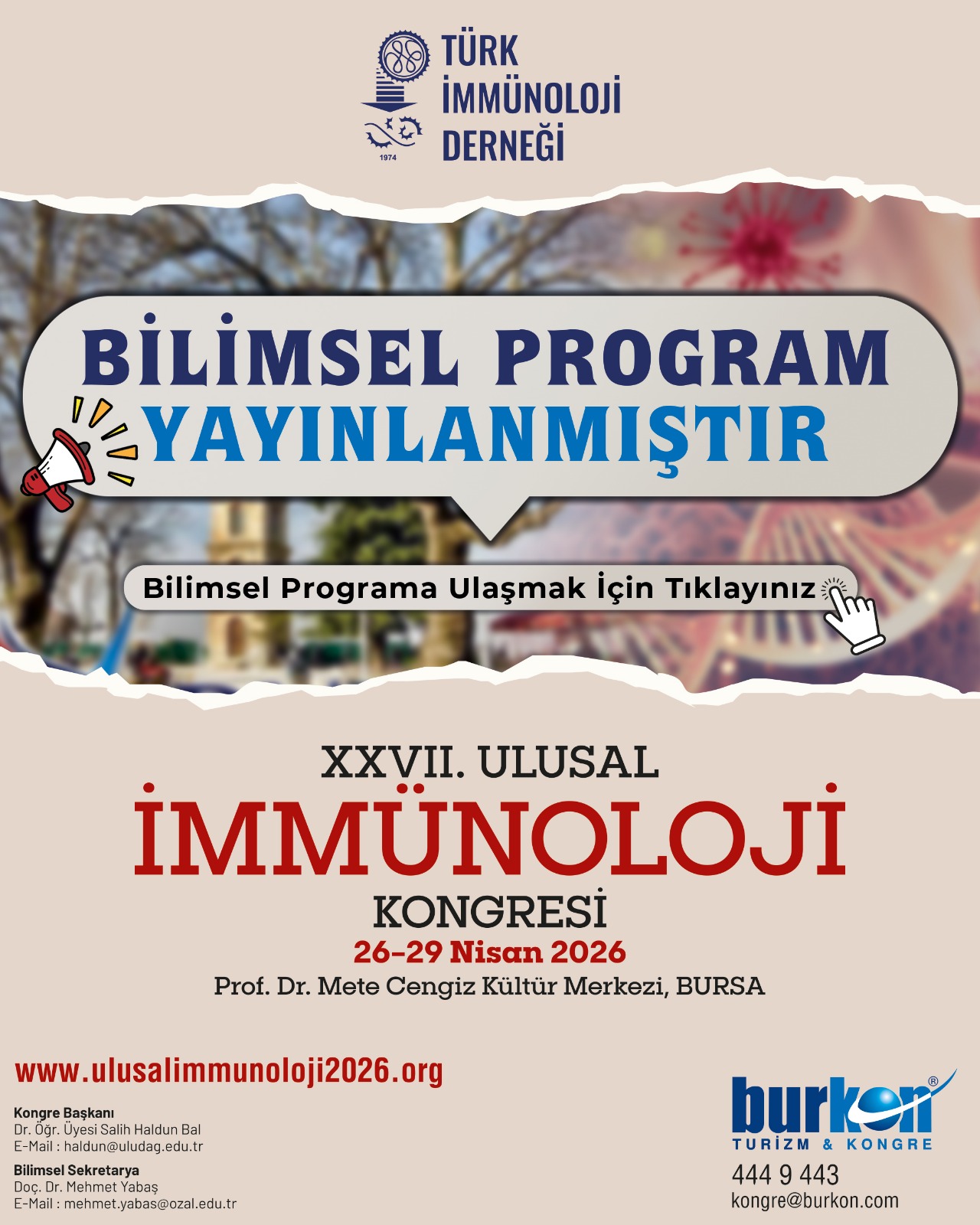 Bilimsel Program için Tıklayınız